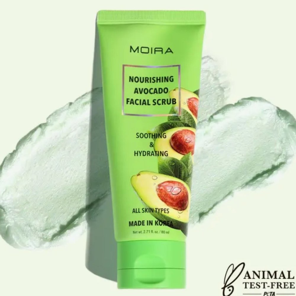 Moira Cosmetics, Facial Scrub, Nourishing Avocado